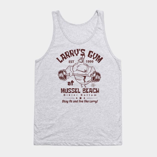 Larry's Gym At Mussel Beach Tank Top by Bigfinz